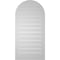 Ekena Millwork Round Top Surface Mount PVC Gable Vent: Functional, w/ 2"W x 1-1/2"P Brickmould Frame, 20"W x 40"H GVPRT20X4002SF - alternate 3